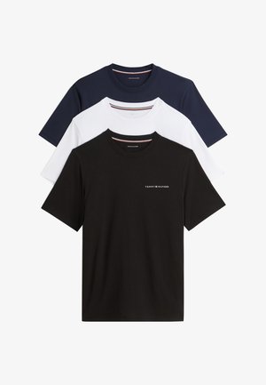 Tommy Hilfiger, 3 PACK TEE - Обикновена тениска - white/black/navy