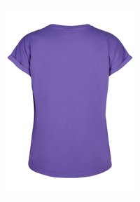 Zizzi SHORT SLEEVED BLEND - Jednoduché tričko - ultra violet