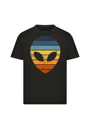 ALIEN SONNENUNTERGANG RETRO - Print T-shirt - schwarz