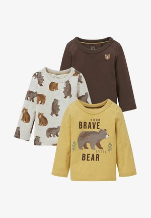 3 PACK - Long sleeved top - grey