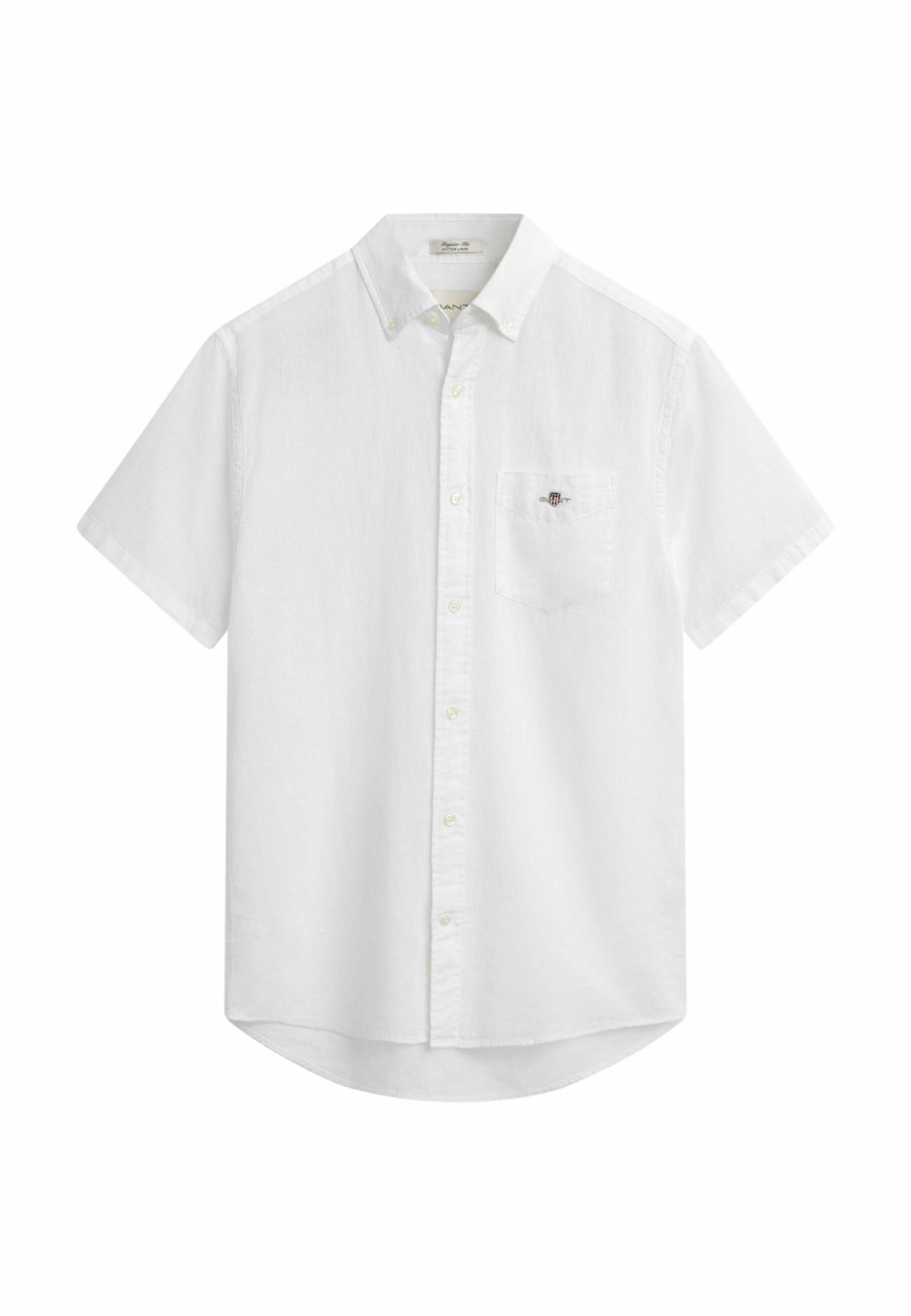 GANT REGULAR FIT SHORT SLEEVE - Košile - white