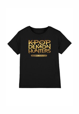 NETFLIX, KPOP DEMON HUNTERS GOLDEN TOUR COUNTDOWN UNISEX - Print T-shirt - black
