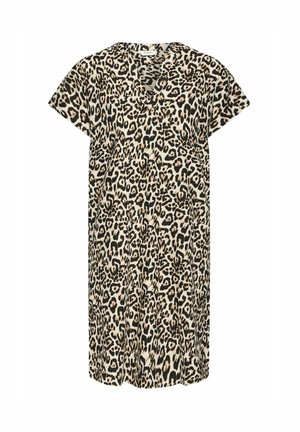 b.young, BYV NECK - Hverdagskjole - rainy day leopard mix