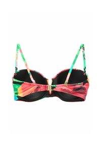 Myleene Klass SHAPING BANDEAU REGULAR FIT - Vrchný diel bikín - black floral