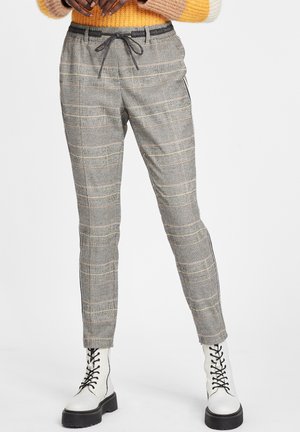 Trousers - black/camel