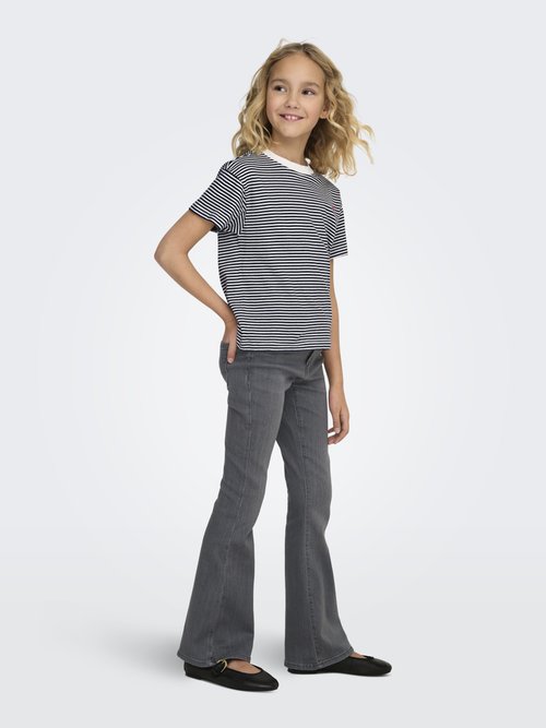 Only Meisjes Mickey Reg Pastel Tops Donkergrijs