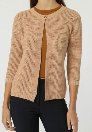Chaqueta de punto - camel