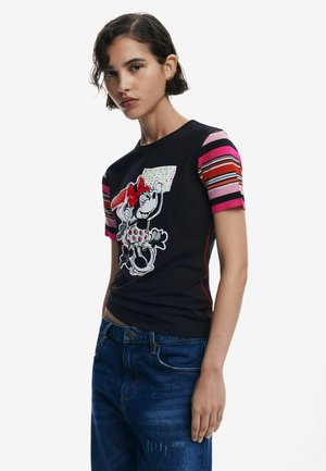 MINNIE MOUSE - Print T-shirt - black