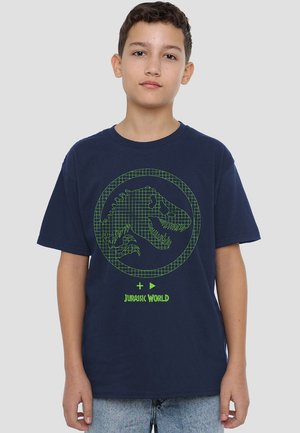 Universal Studios JURASSIC WORLD NEON GAMER BOYS - Print T-shirt - dark blue