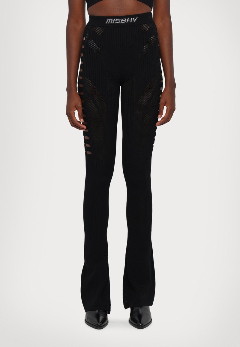 MISBHV BIANCA SEAMLESS TROUSERS - Hlače - black