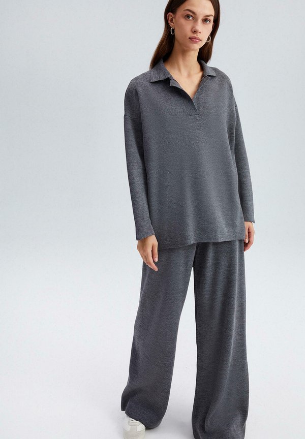 SET - Strickpullover - antrasit