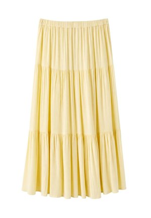 Stradivarius, PEASANT MIDI SKIRT - Jupe longue - light yellow