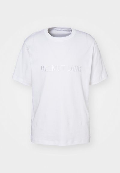 Helmut Lang LOGO TEE - Trükipildiga T-särk - white