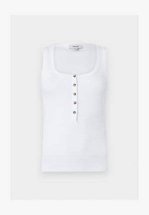 Topshop, ELLA BUTTON - Top - bright white