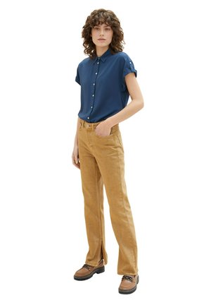 TOM TAILOR KURZÄRMLIGE - Button-down blouse - midnight sail