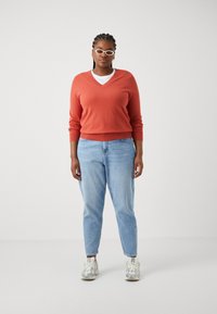 Tommy Hilfiger Curve STITCH - Jumper - terra red