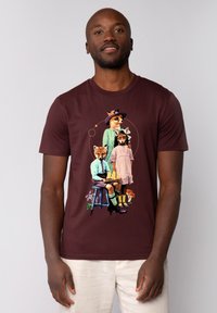 watapparel FANCY FOX - T-shirt print - red brown