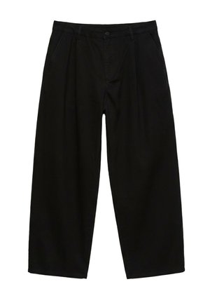 PULL&BEAR, DARTED - BAGGY TROUSERS - Pantalon classique - black