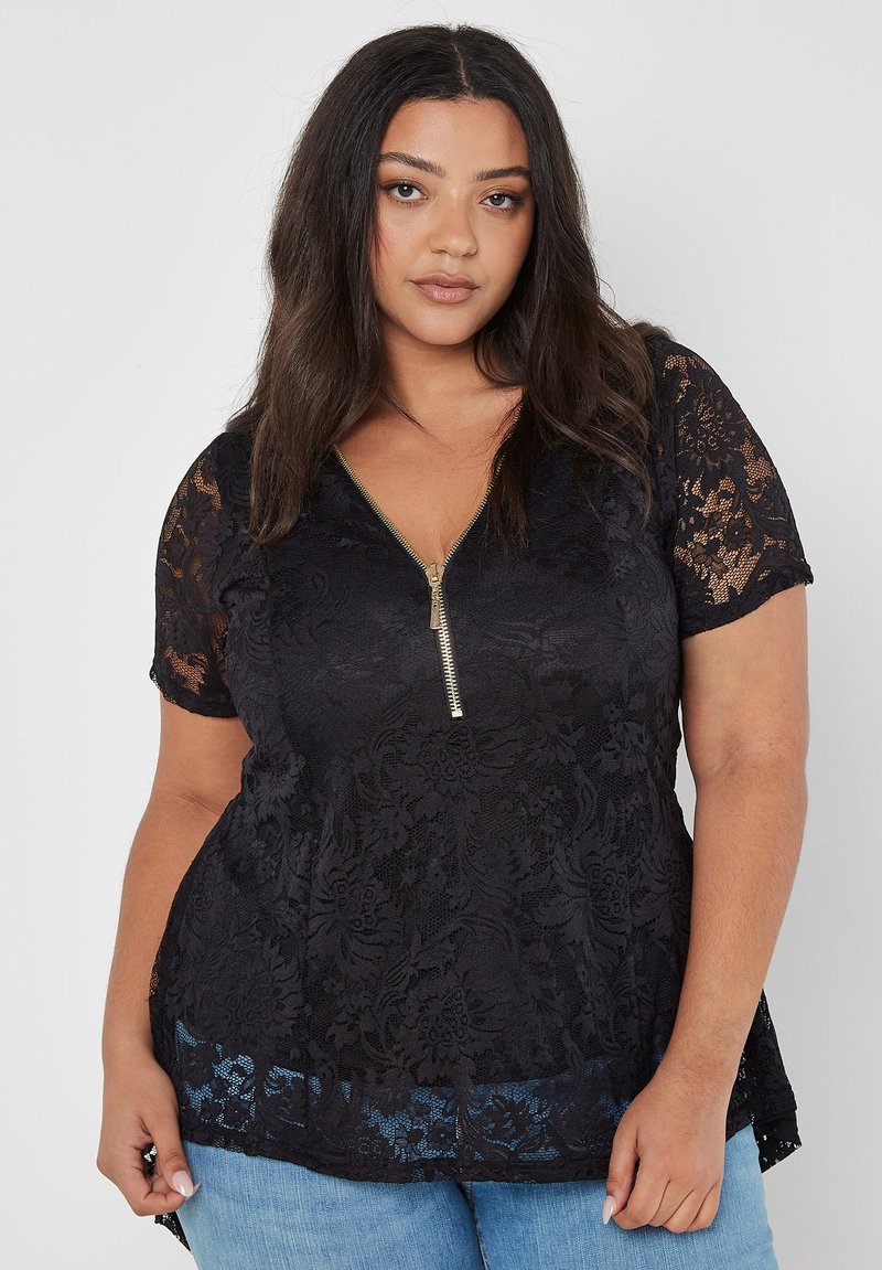 Apricot ZIP FRONT - Blouse - black