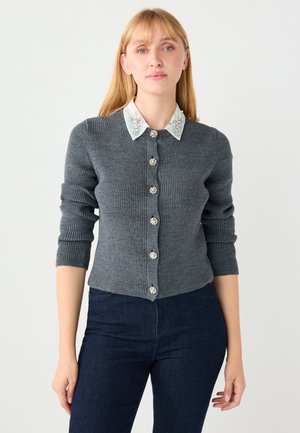 Strickjacke - anthracite