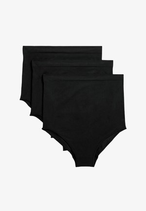 Marks & Spencer 3 PACK HIGH WAISTED KNICKERS - Braguitas - black