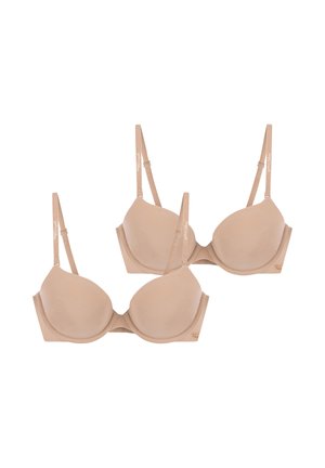 2-PACK MAKE UP - Bügel BH - smooth beige