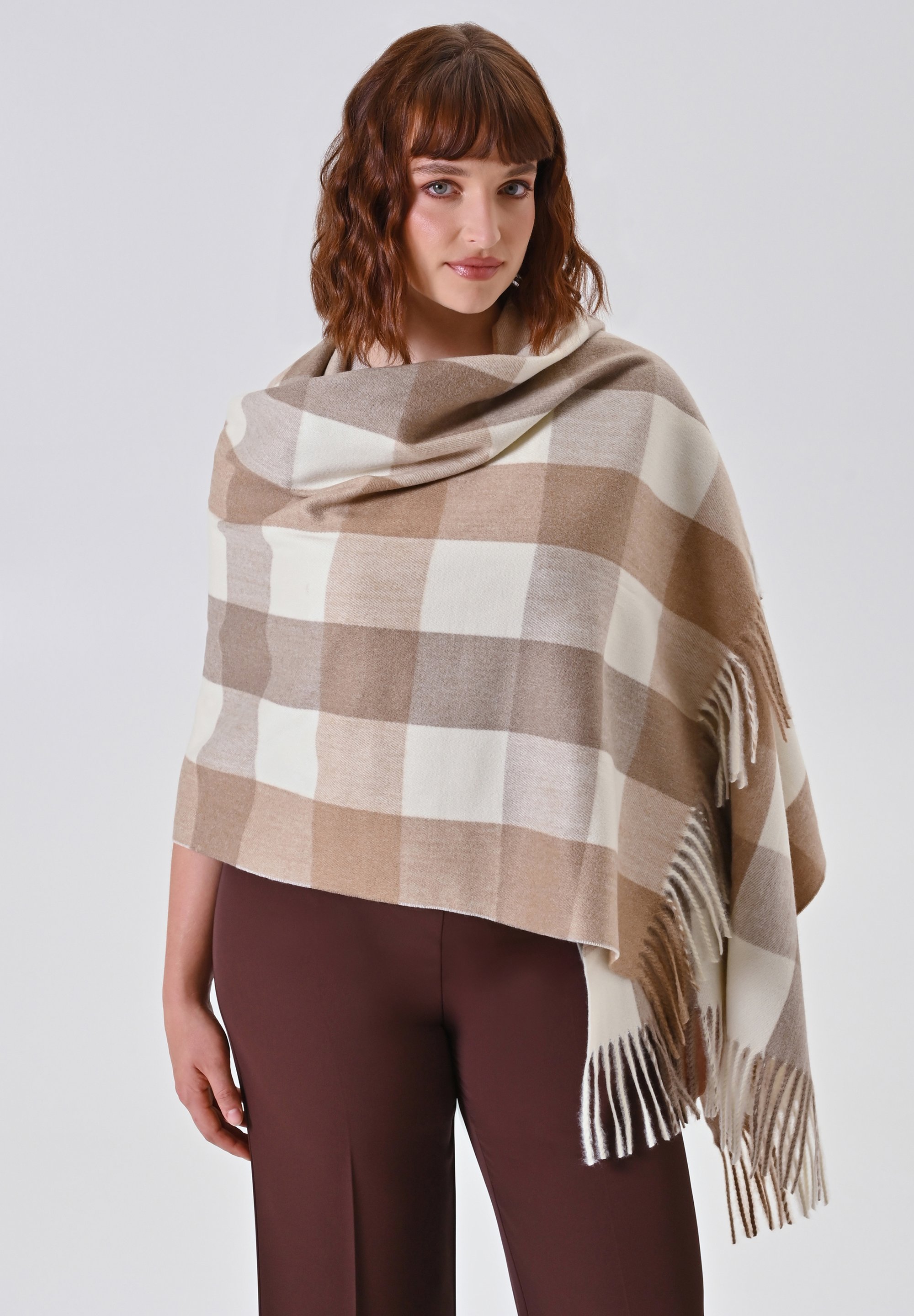 sciarpa donna in lurex beige Gaynor Bongard MAGIC BEIGE - Biba's di Leonardo Ferri