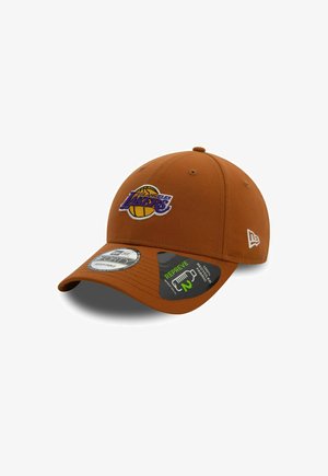 New Era 9FORTY STRAPBACK REPREVE LOS ANGELES LAKERS - Cappellino - brown