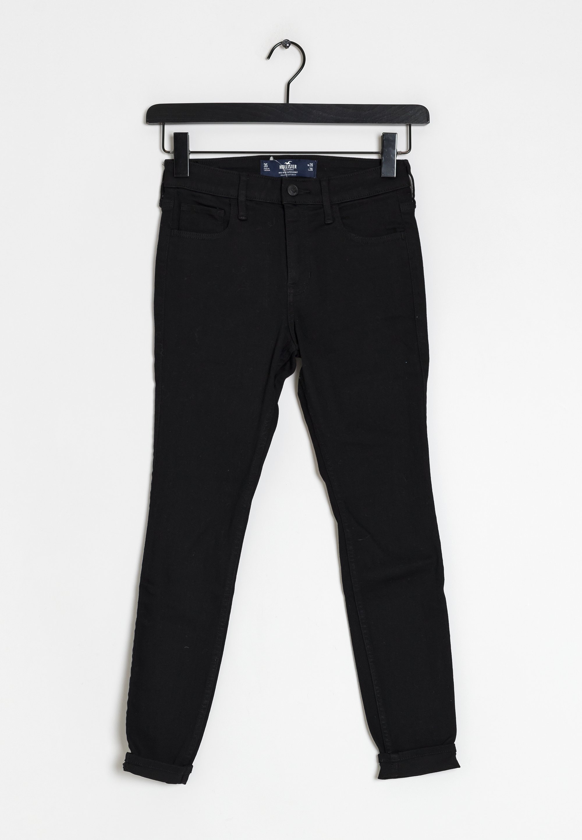 Hollister Slim fit jeans black/multi-coloured (Pre-owned