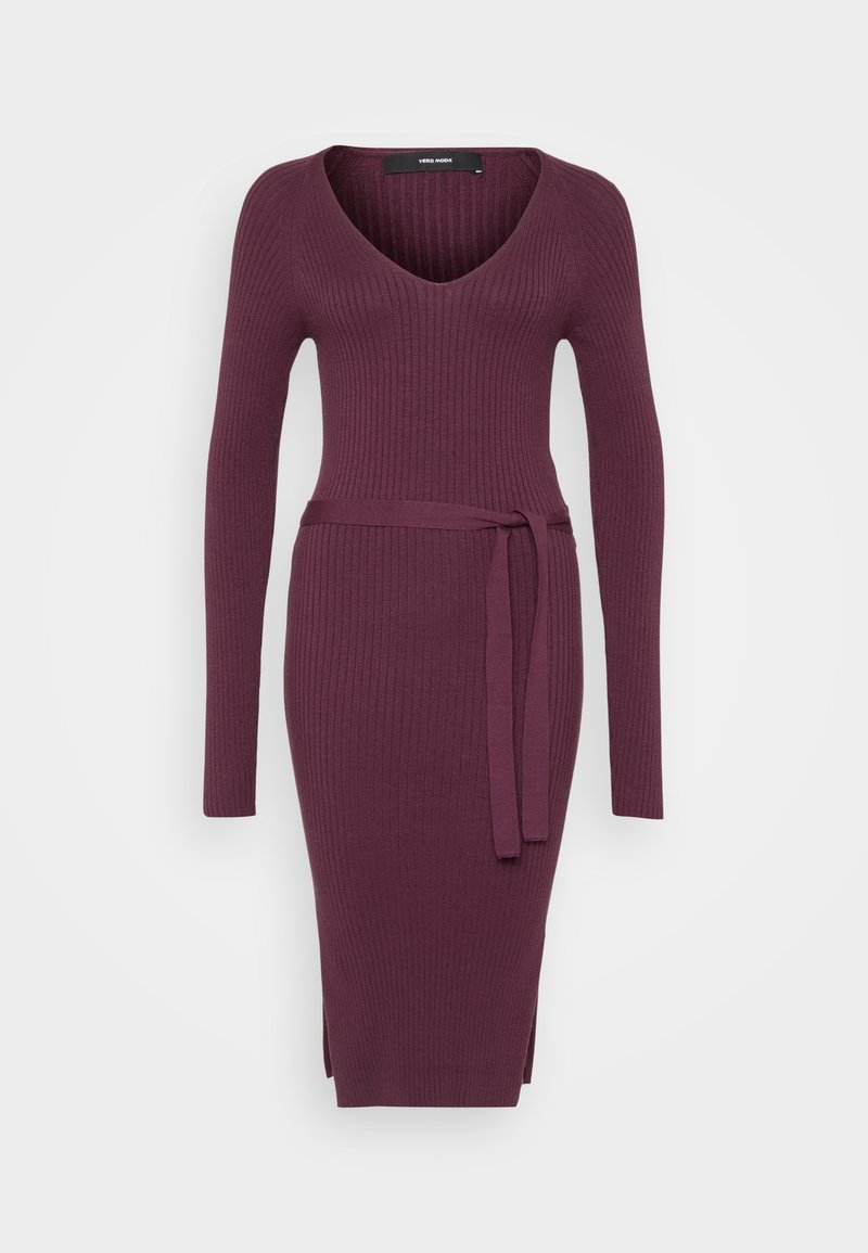 Vero Moda Tall Gebreide jurk bordeauxrood