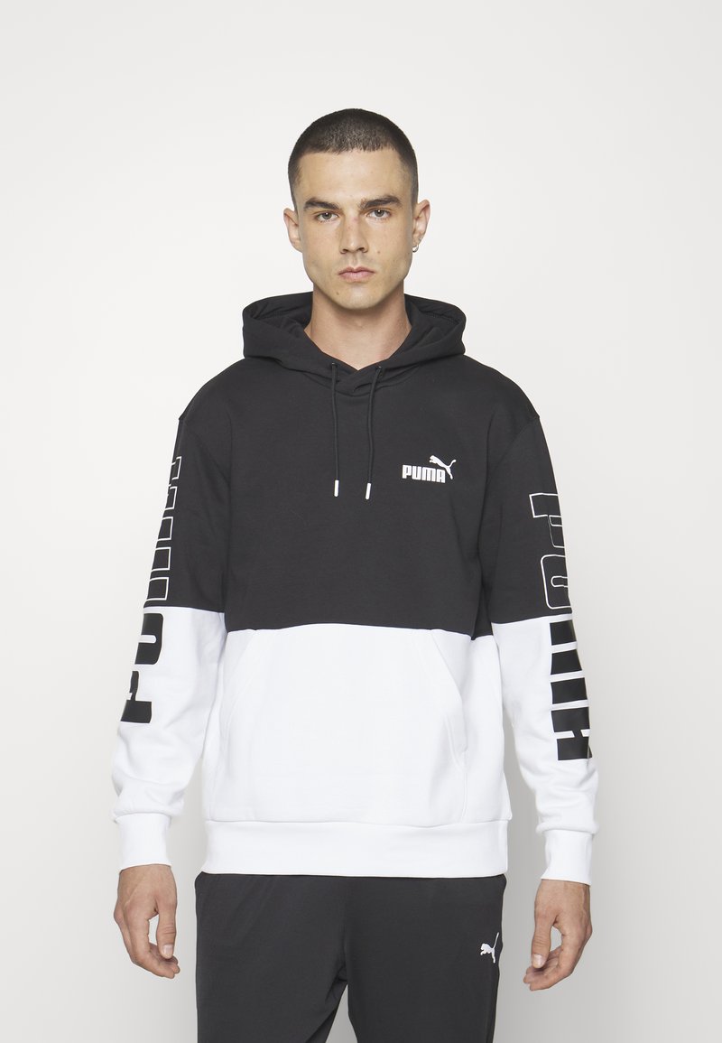 Puma POWER - Sweatshirt - black/white/svart - Zalando.no