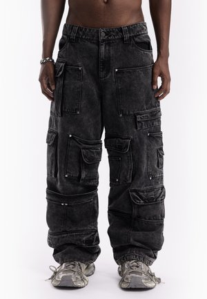 FAVELA MULTI POCKET UNISEX - Relaxed fit jeans - black
