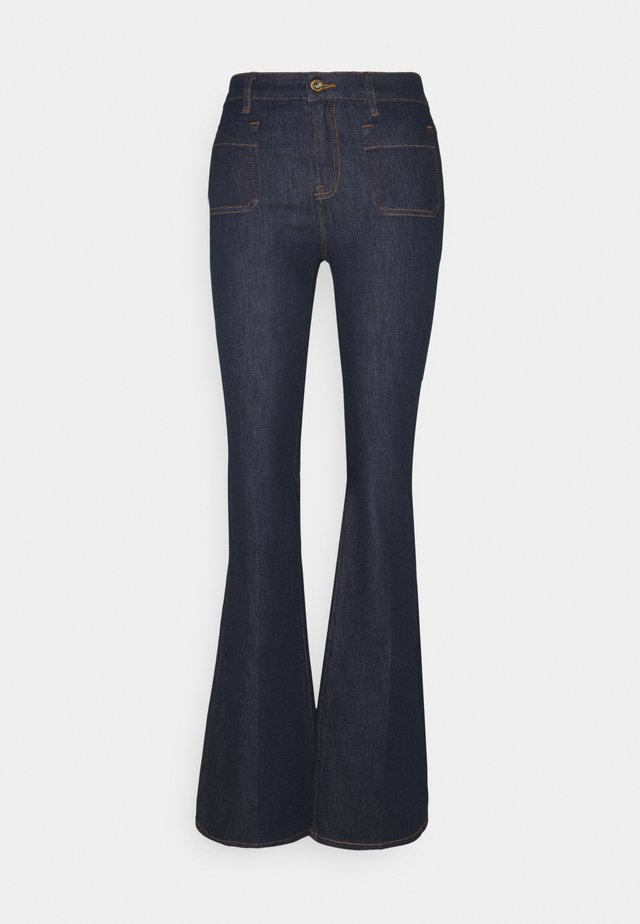 Flared Jeans - blue denim