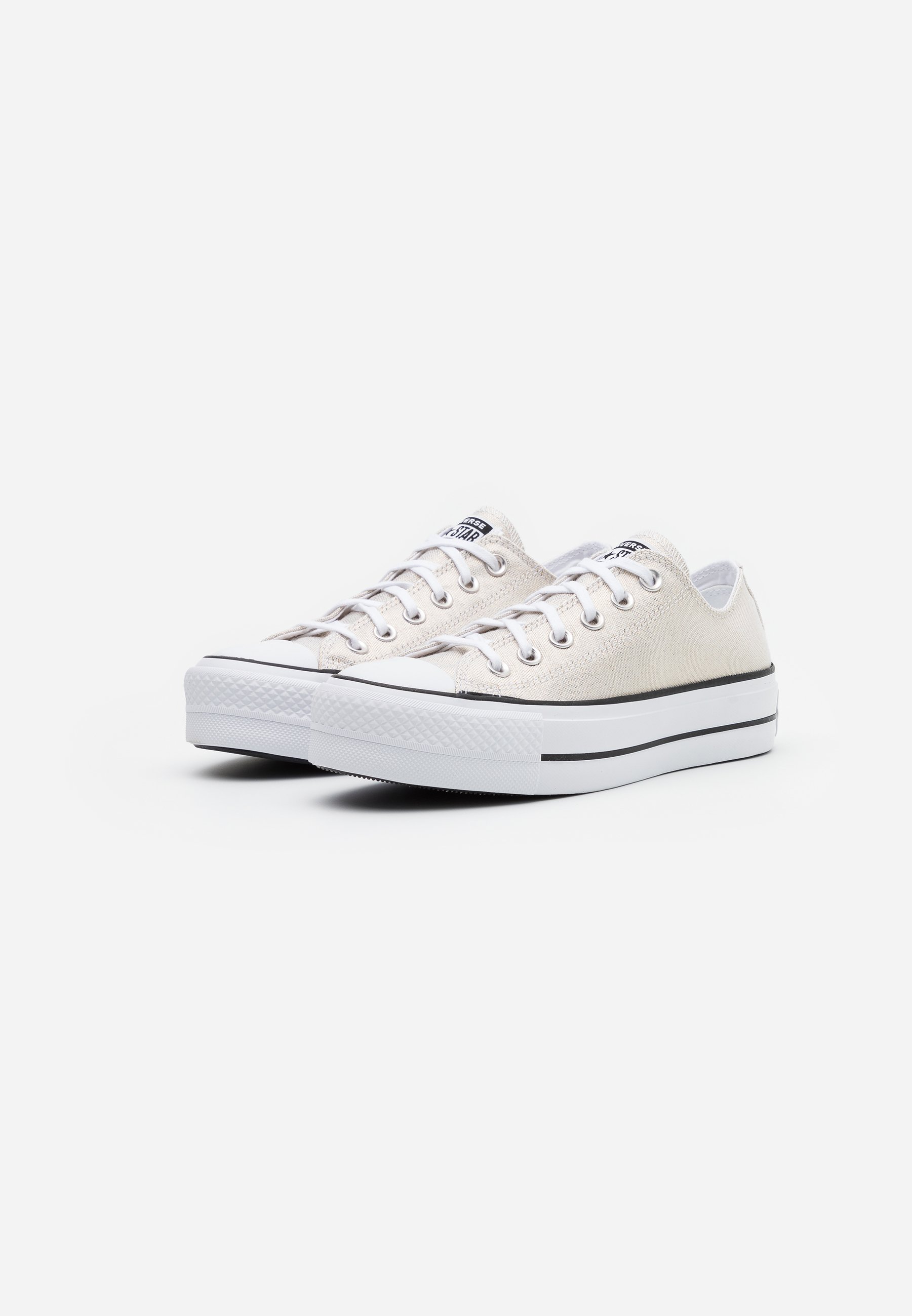 converse basse silver