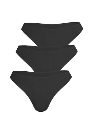3ER PACK  - Thong - schwarz