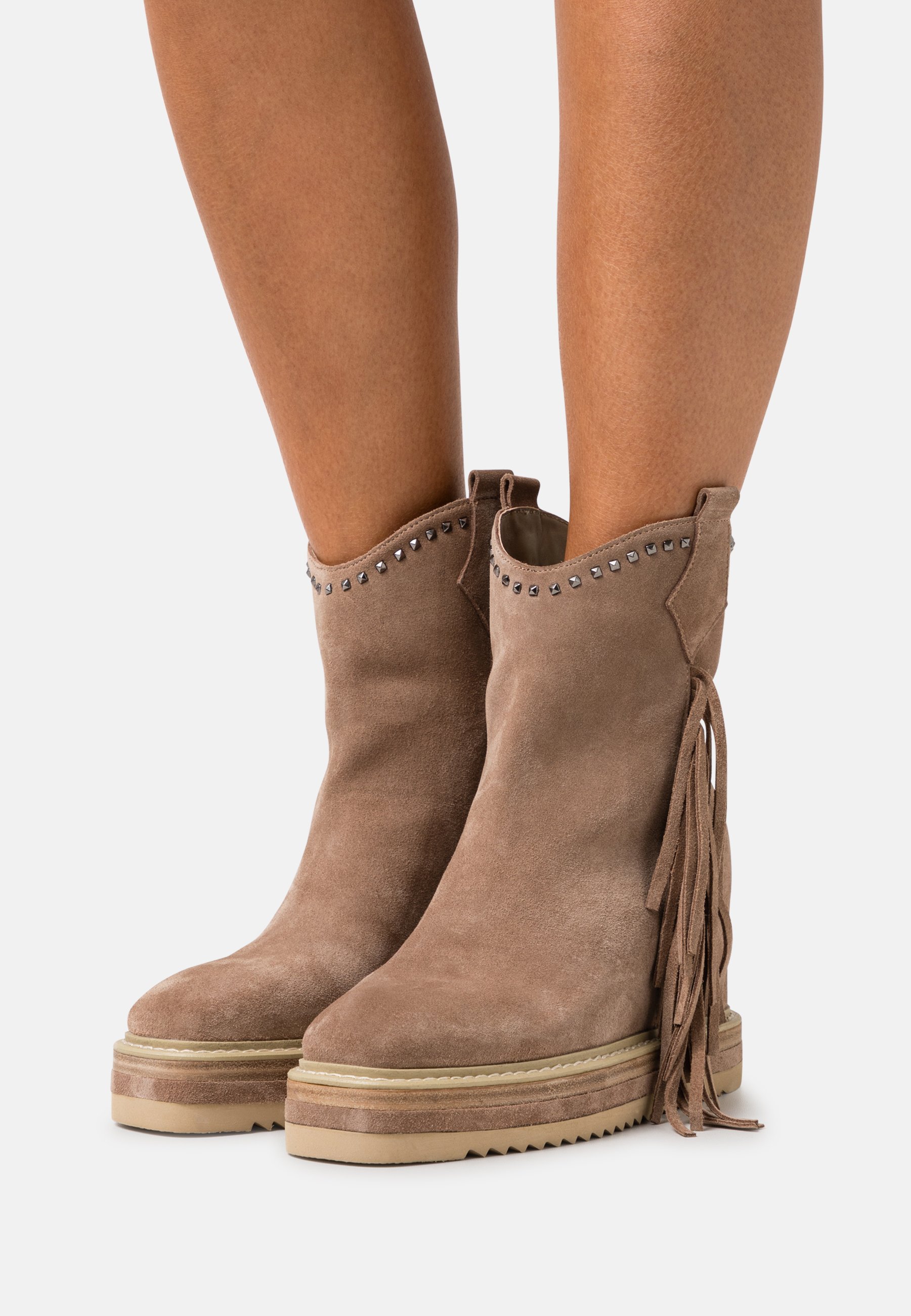 en Pena Botines de cuña - vison/beige -