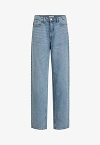 VILA VIKELLY JAF HW - Straight leg jeans - dark grey denim wash/donkergrijs VILA VIKELLY JAF HW - Straight leg jeans - dark grey denim wash/donkergrijs