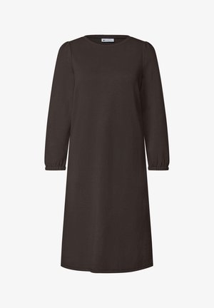 Street One, KNIELANGES KLEID MIT RUNDHALS - Sweaterkjole - black coffee