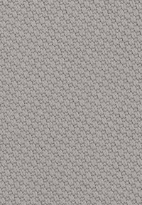 Szary, pleciony materiał o gęstej, jednolitej strukturze przeplatanych wątków, charakteryzujący się jednolitą, gładką powierzchnią i subtelnym połyskiem.