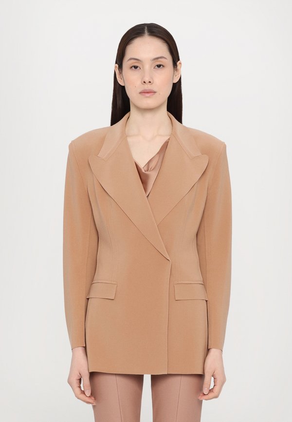 CLASSIC DOUBLE BREASTED JACKET - Blazer - cappuccino