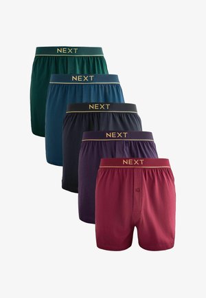 Next, 5 PACK - Krátke boxerky - red navy gold waistbands