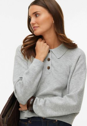 Polo - light grey melange