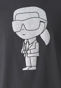 KARL LAGERFELD CREWNECK - T-shirt con stampa - black
