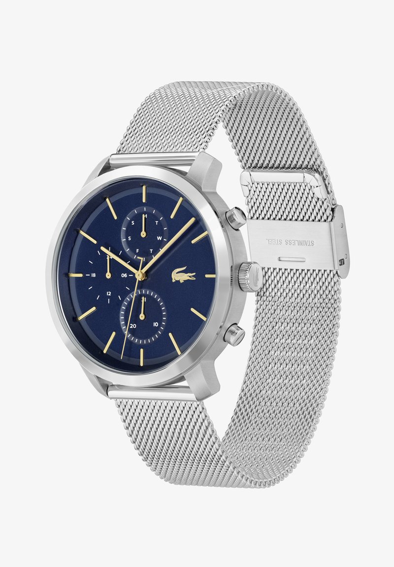 Lacoste REPLAY - Chronograph watch - silver-coloured/blue