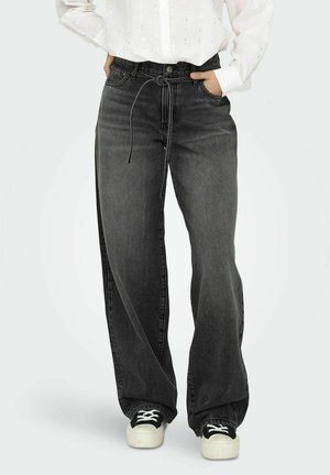 ONLY MIT WEITEM BEIN ONLGIANNA MITTLERE TAILLE BALLON SCHNITT - Vaqueros rectos - washed black