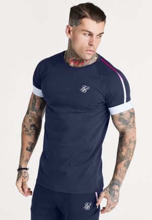 INSET FADE TECH TEE - T-shirt con stampa - navy