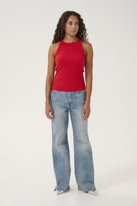 Gestuz DREW LOGO TANK - Viršus - haute red