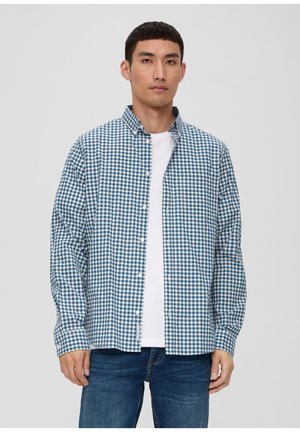 Camisa S.Oliver Hombre - Tejido Dobby De Rombo, Corte Slim, 61% Algodón