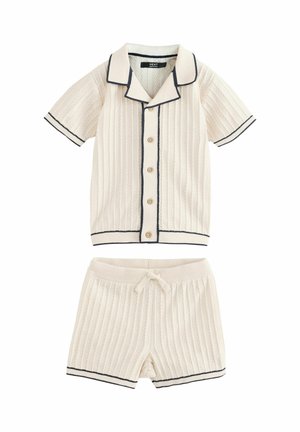 REGULAR FIT - BUTTON THROUGH SET - Cămașă - ecru