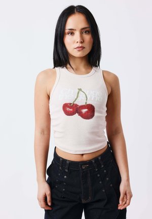 Project X Paris, TOP IMPRIMÉ CERISES - Top - mauve poudré